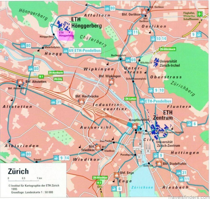 map of zurich where to stay in zurich 3