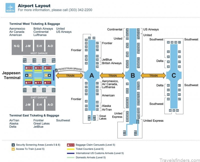 denver airport map