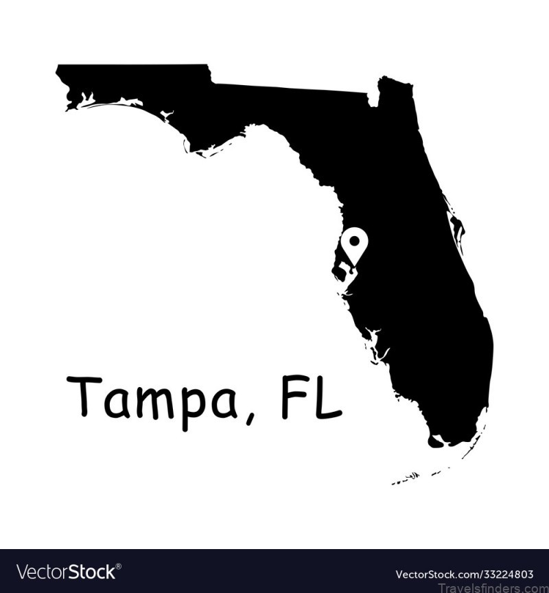 1315 tampa fl on florida state map vector 33224803