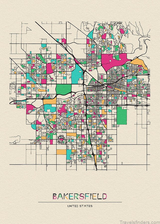 bakersfield california city map inspirowl design