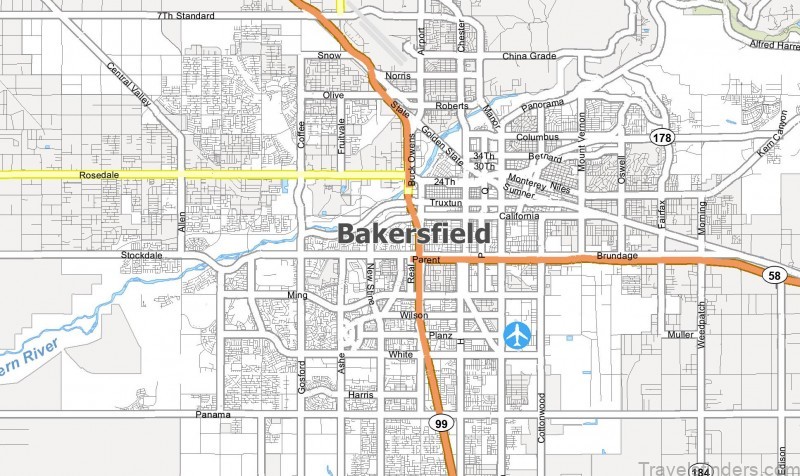 bakersfield map feature
