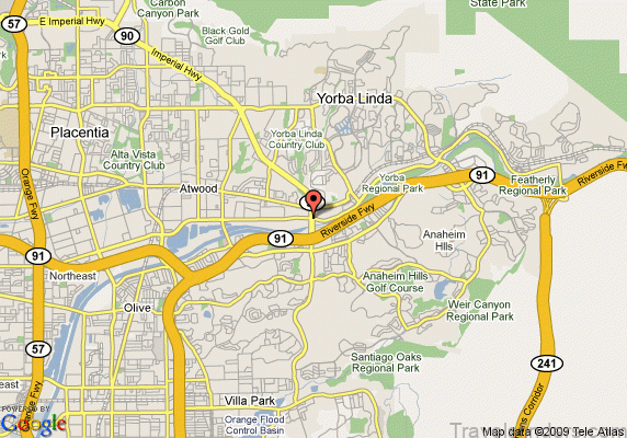 best western anaheim hills map