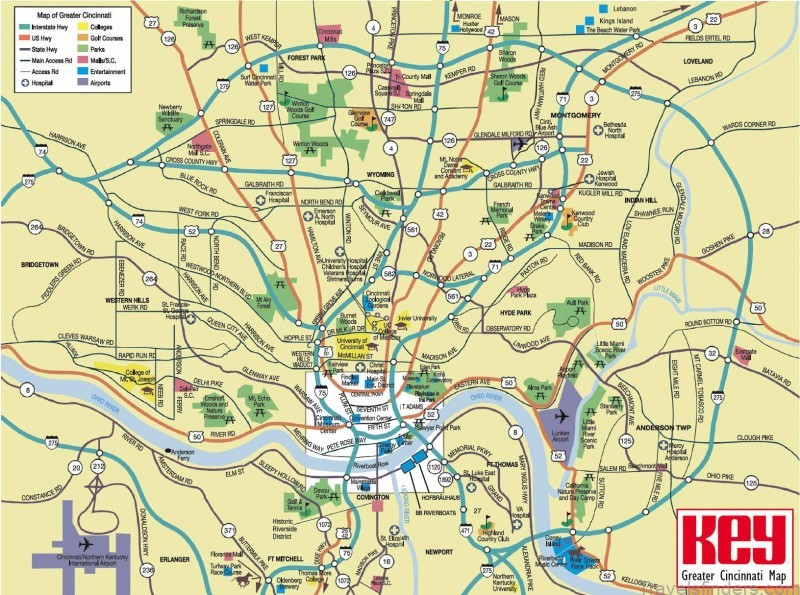 cincinnati map 0