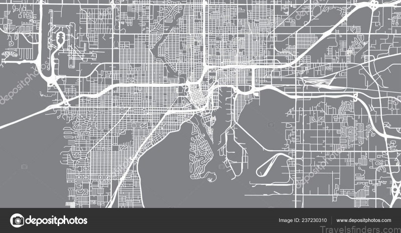 depositphotos 237230310 stock illustration urban vector city map of