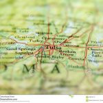geographic map us state oklahoma tulsa city close up 98978110