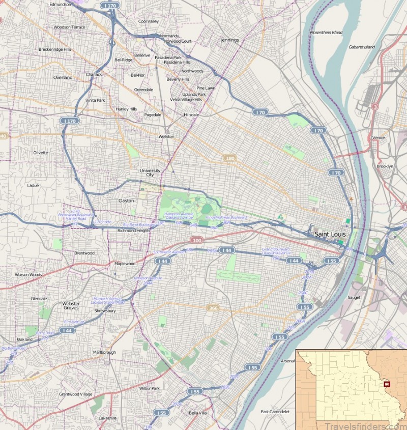location map usa st. louis