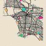 los angeles california city map inspirowl design