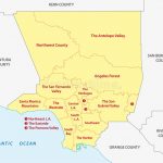 los angeles county regions map california 77790628