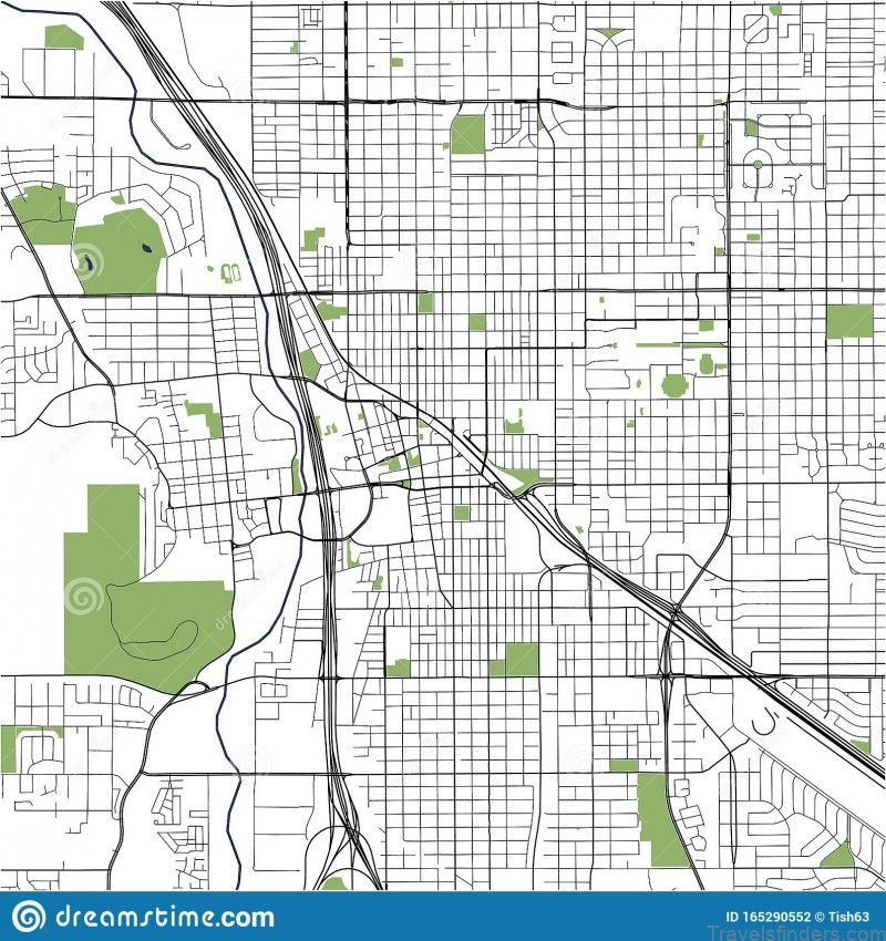 map city tucson usa vector arizona united states america 165290552