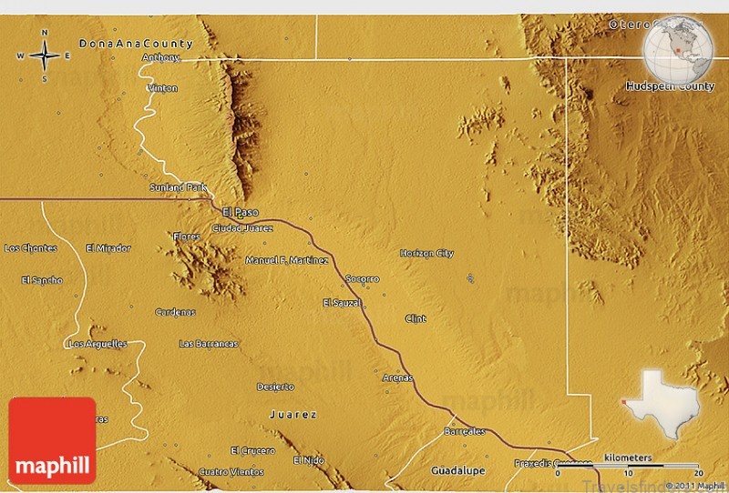 map of el paso el paso metro area population 5