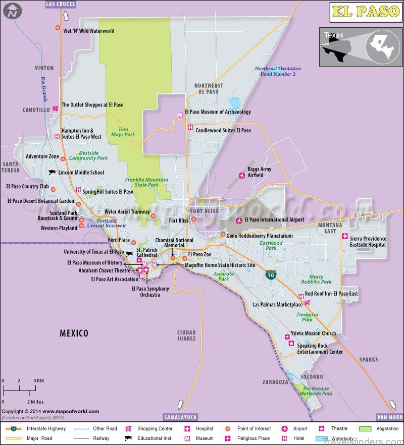 map of el paso el paso metro area population