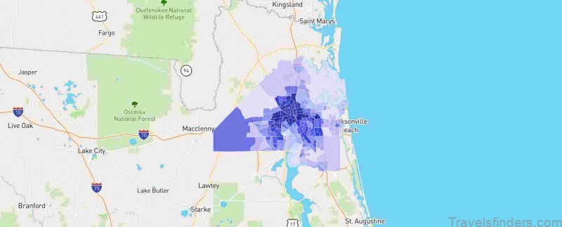 map of jacksonville jacksonville metro area population 3