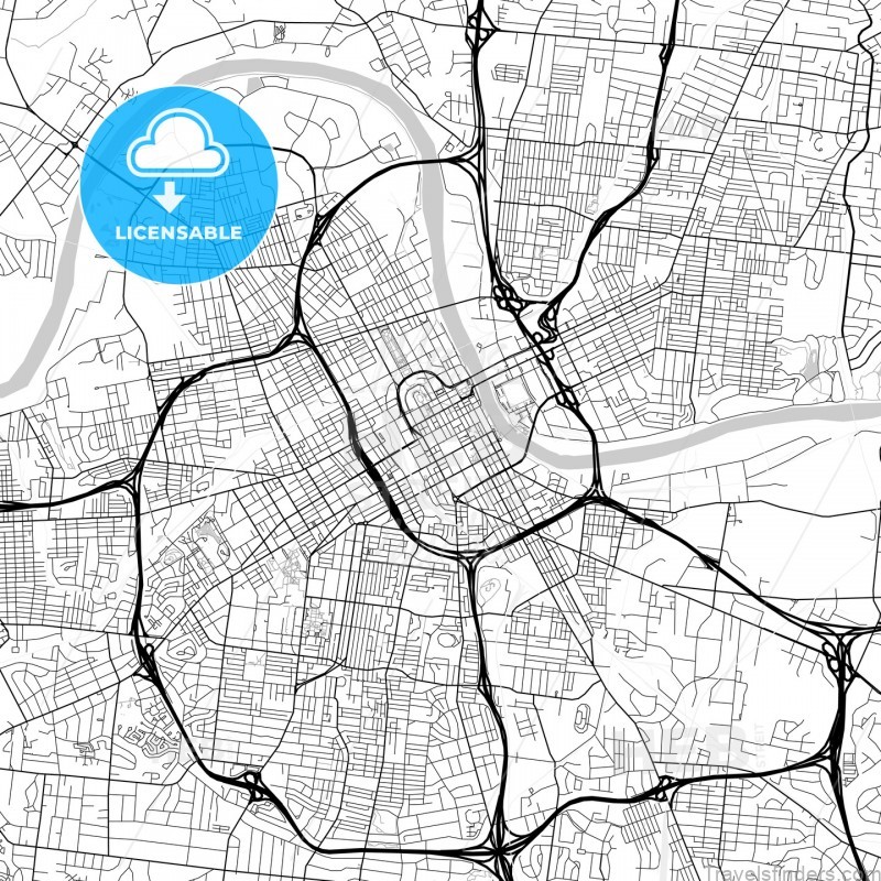 map of nashville tennessee 158113