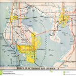 mid twentieth century map tampa relatively undeveloped bay florida 36169280