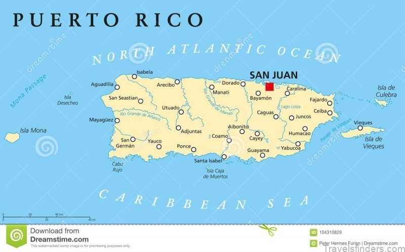 puerto rico political map puerto rico political map capital san juan united states territory northeastern caribbean 104310829