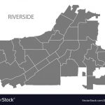 riverside california city map with neighborhoods vector 23544443