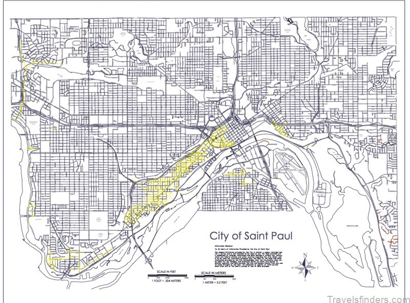 saint paul sand rock tunnel map
