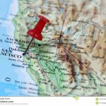 san francisco california usa map pin point 67287943