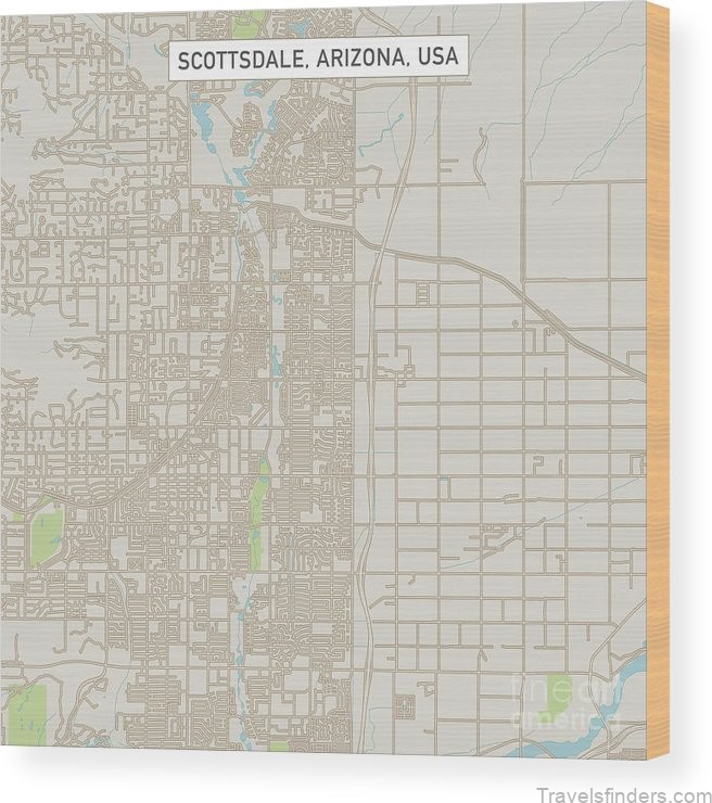 scottsdale arizona us city street map frank ramspott
