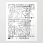scottsdale map arizona usa black white portrait prints