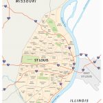 st louis map main roads neighborhoods 43022845