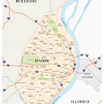 st louis map main roads neighborhoods 43022845