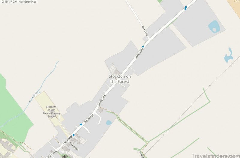 stockton on the forest map great britain 245491599