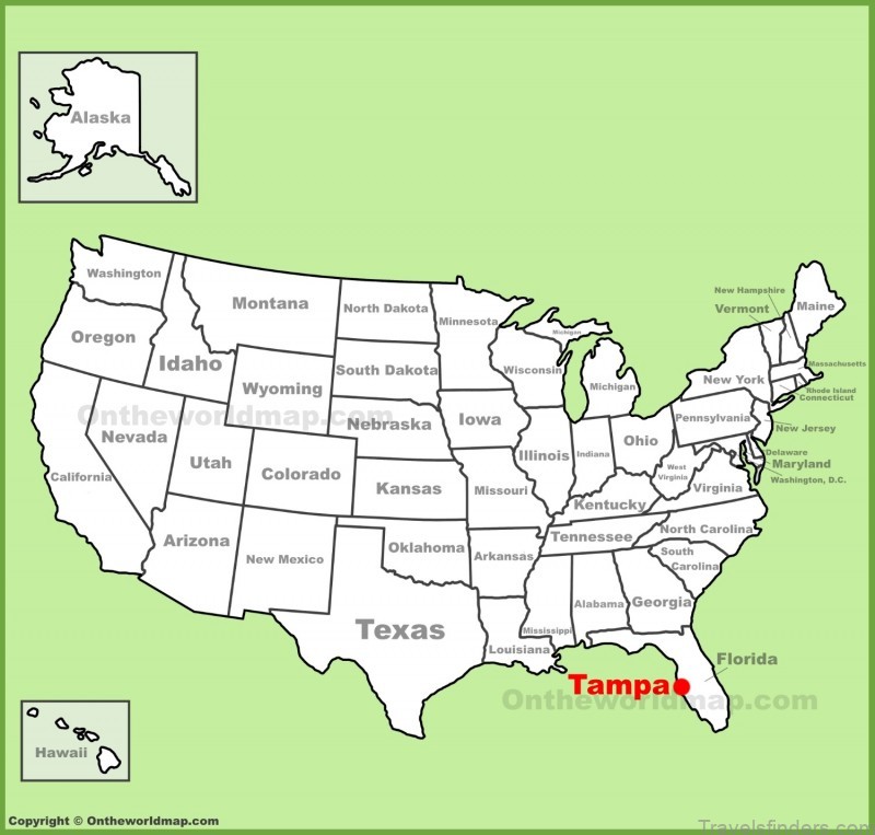 tampa location on the us map