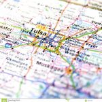 travel map oklahoma around tulsa closeup road highway atlas state cities 42374196