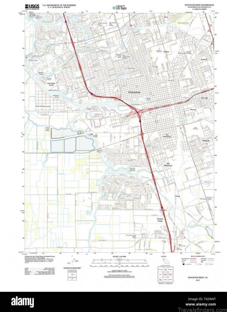 usgs topo map california ca stockton west 20120509 tm restoration t42w4t