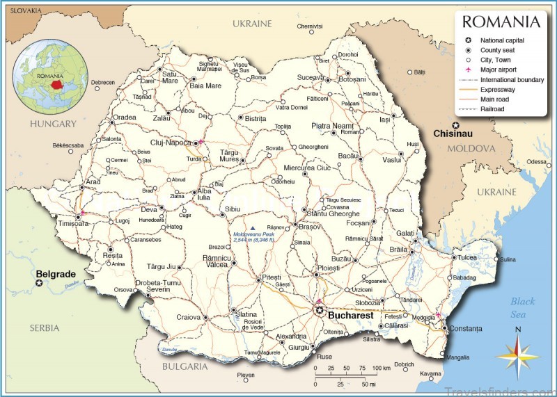 a romania travel guide to visit the best destinations map of romania 5