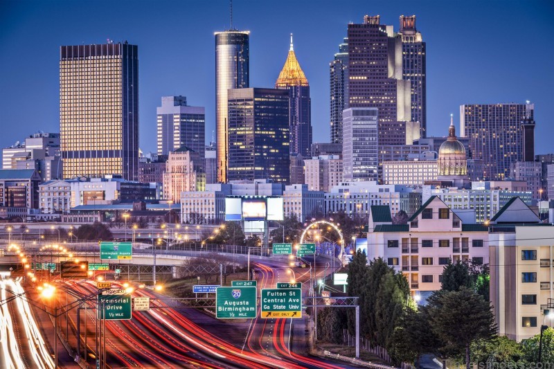 atlanta travel guide for tourists a detailed map of the city 1