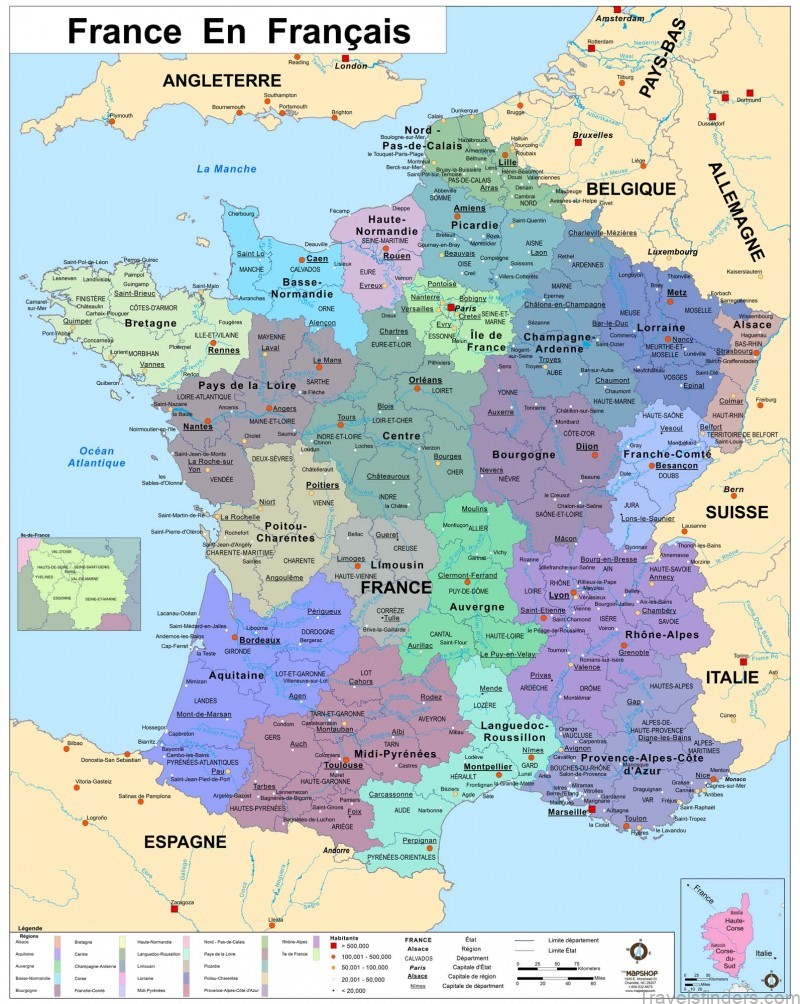 france travel guide for tourists map of france