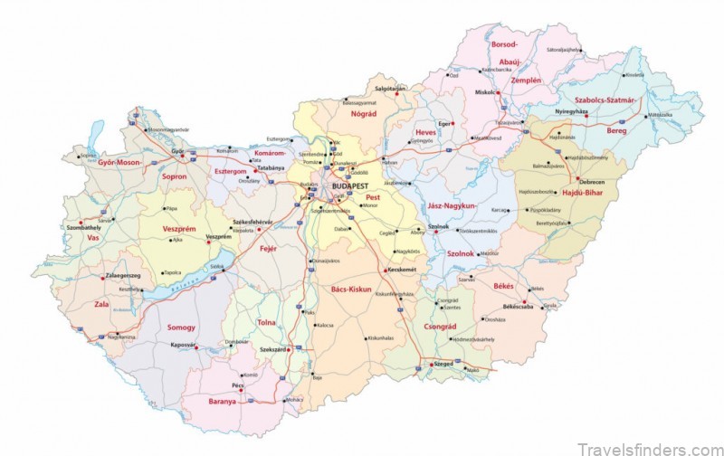hungary travel guide for tourist a map of hungary and road trips 1