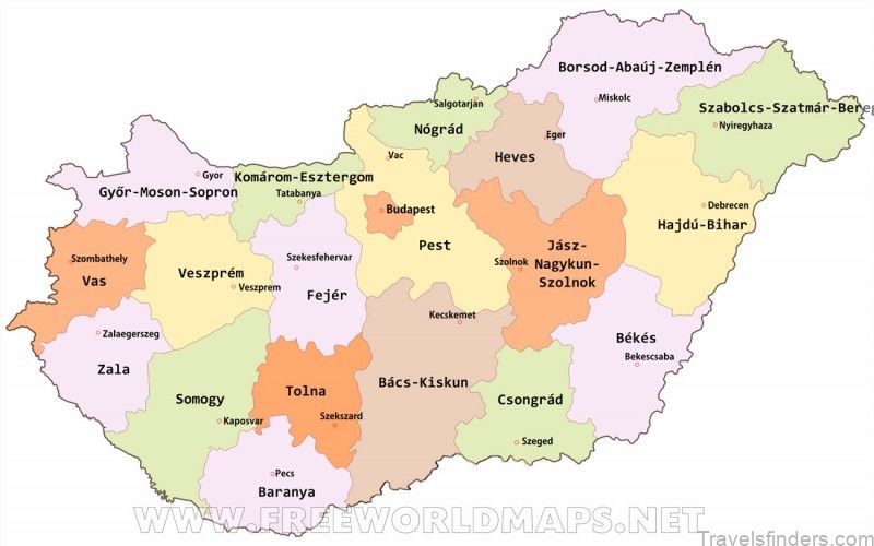 hungary travel guide for tourist a map of hungary and road trips 3