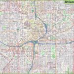 large detailed street map of atlanta max