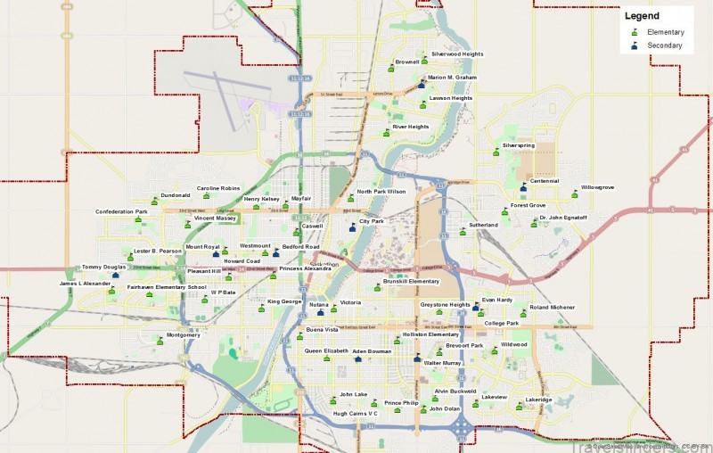 saskatoon map of saskatoon