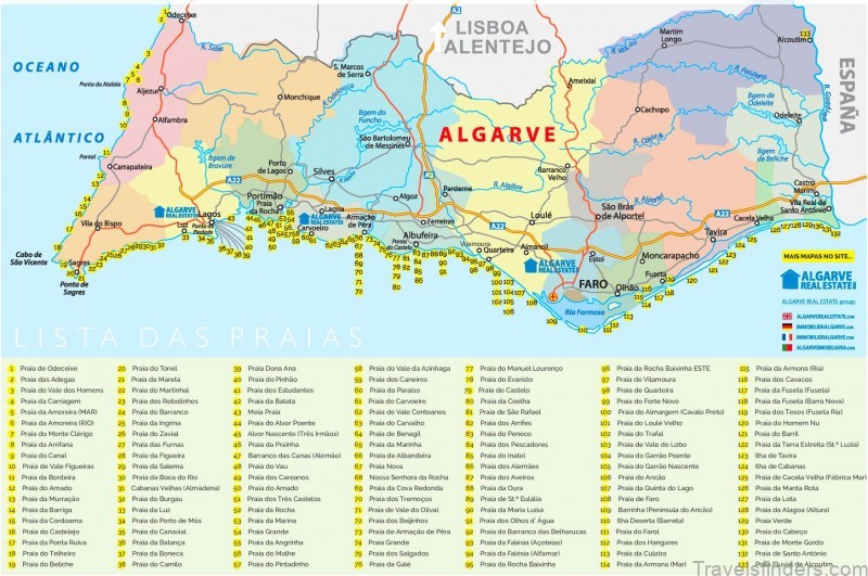 a guide to the best travel destinations in algarve