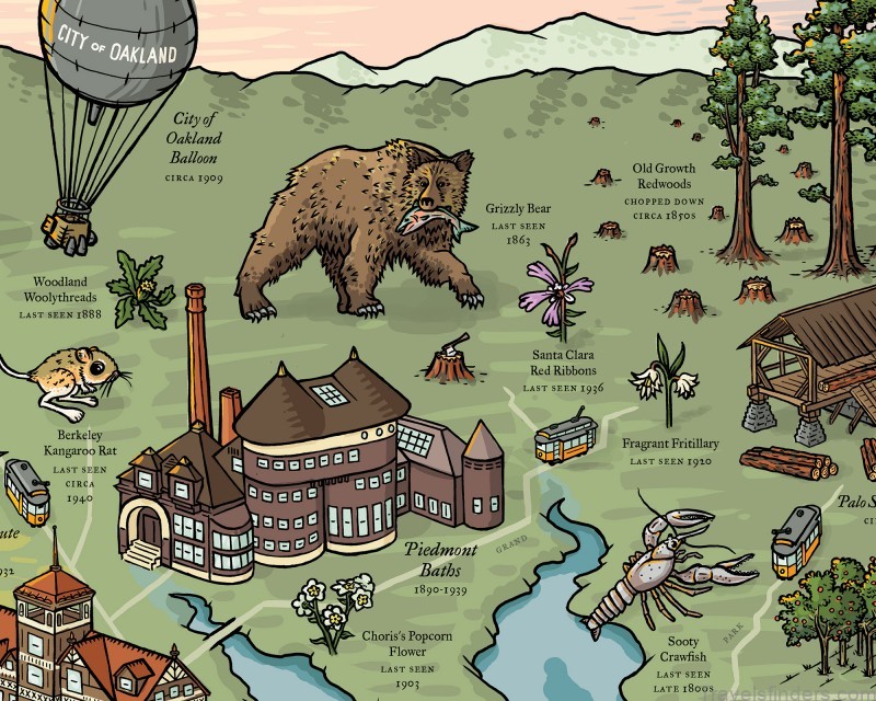 a map of oaklands best tourist attractions and things to do 1