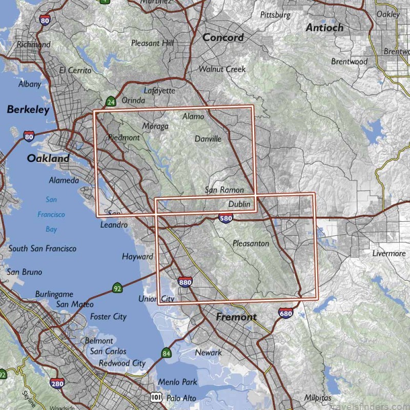 a map of oaklands best tourist attractions and things to do 3