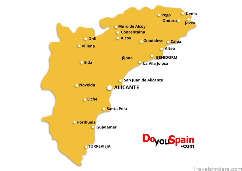 alicante travel guide for tourist map of alicante 2