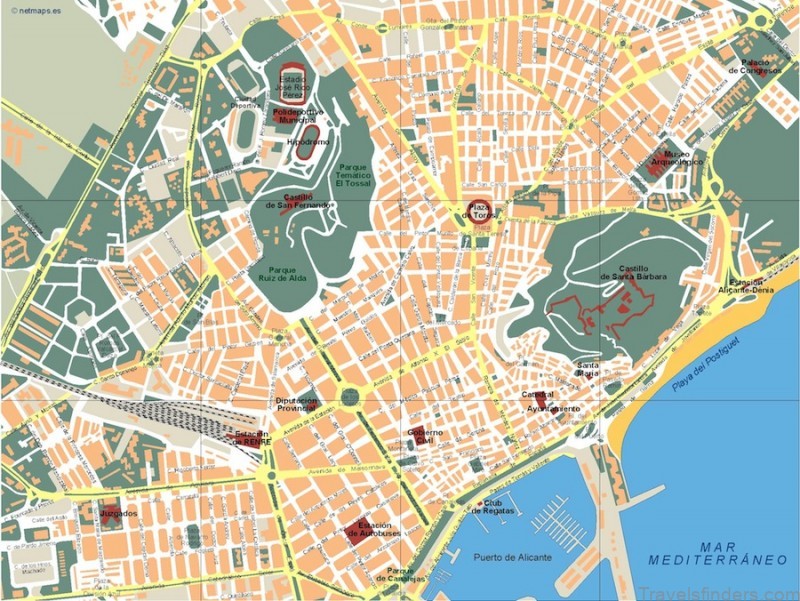 alicante travel guide for tourist map of alicante 3