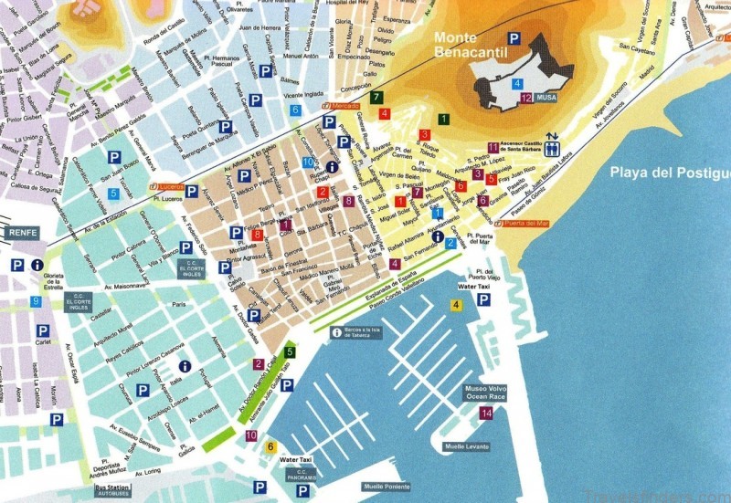 alicante travel guide for tourist map of alicante