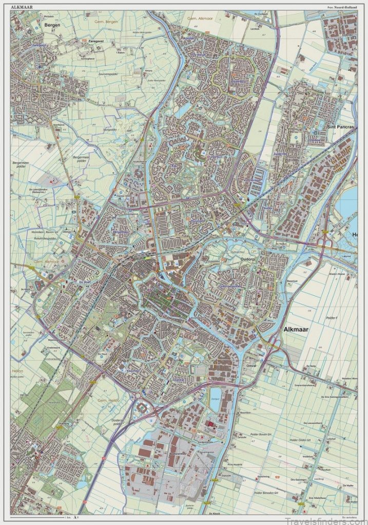 alkmaar travel guide for tourists map of alkmaar 1