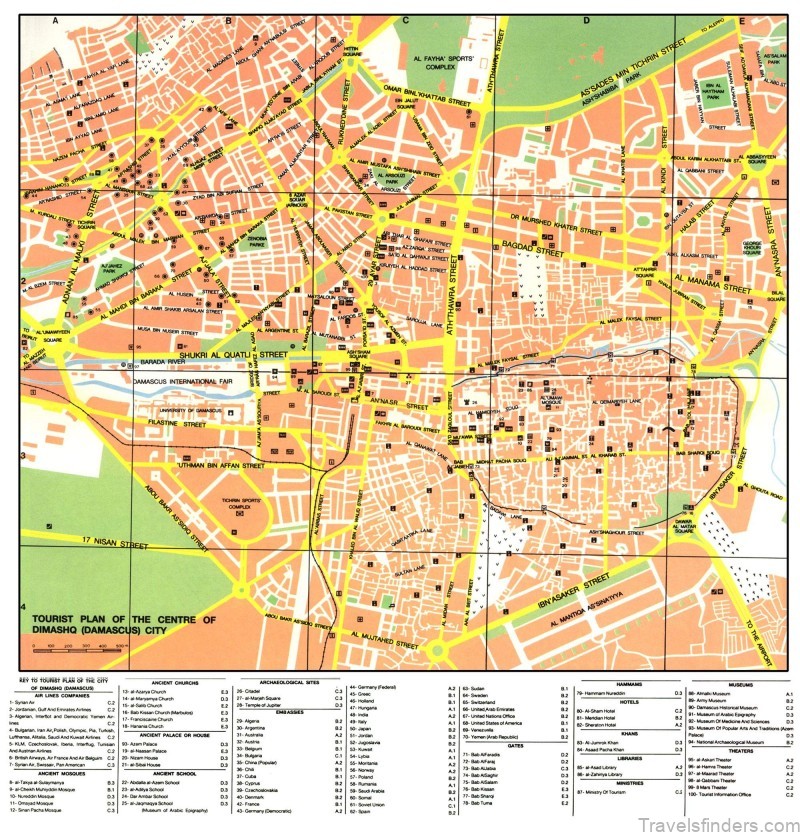 damascus travel guide for tourist a complete map of damascus 1