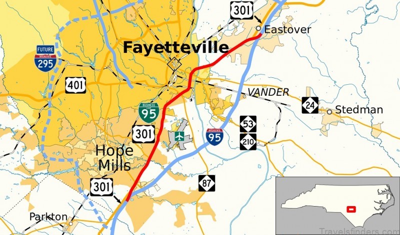 fayetteville a travel guide for tourists map of fayetteville 4
