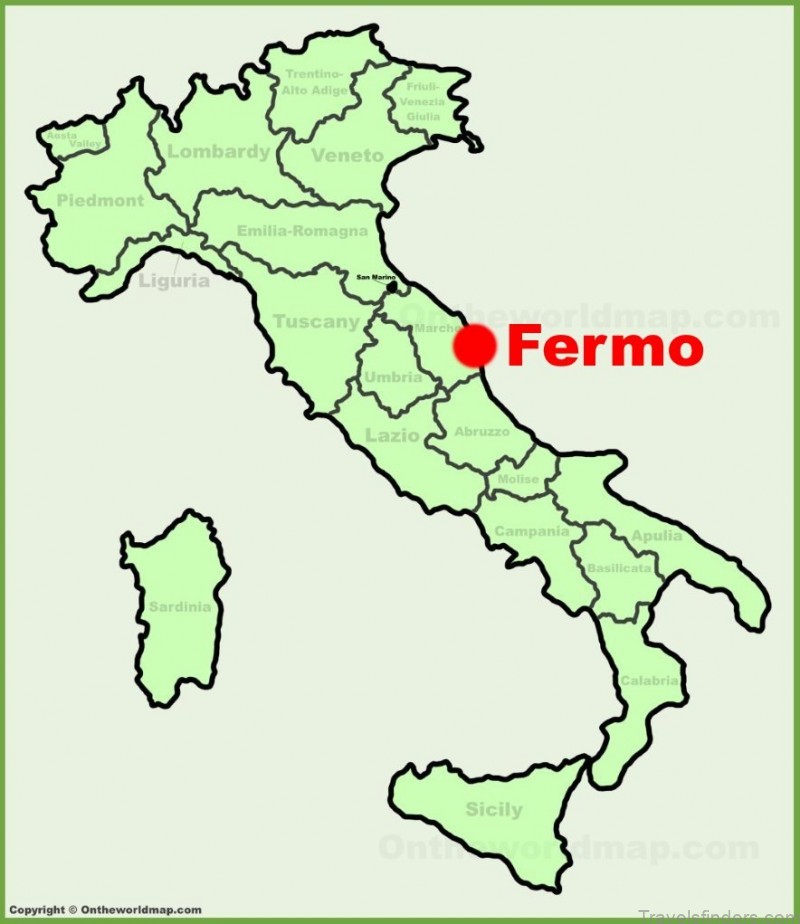 fermo travel guide for tourist map of fermo