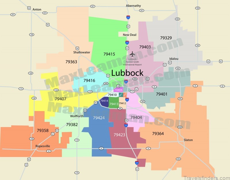 lubbock travel guide for tourist map of lubbock 3