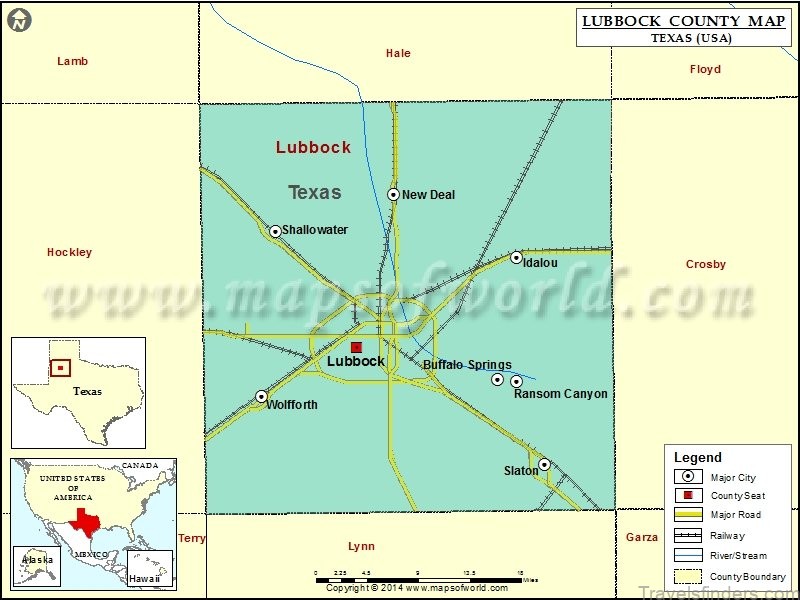 lubbock travel guide for tourist map of lubbock 4