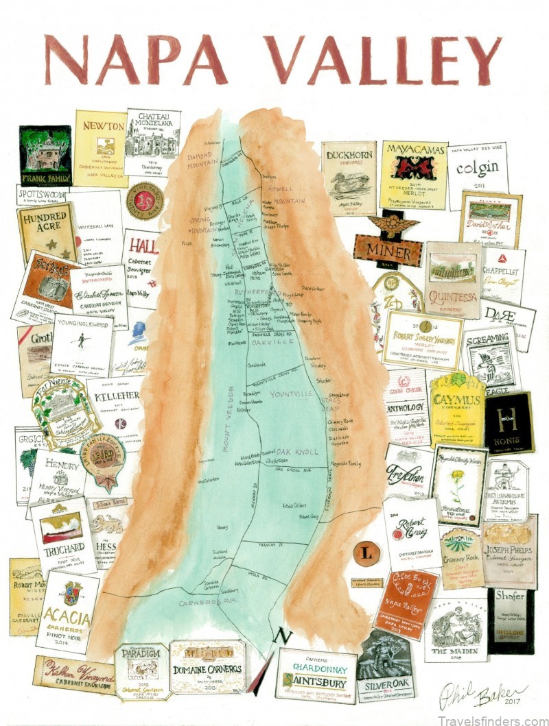 map of napa napa valley a travel guide for locals and tourists 3